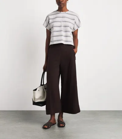 Me+em Stripe T-shirt In Gray