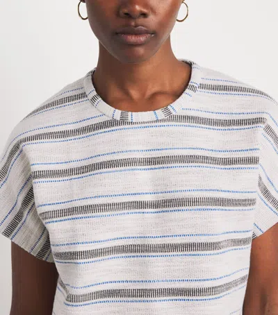 Me+em Stripe T-shirt In Gray