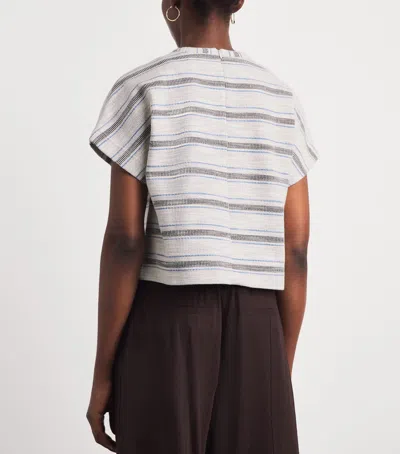 Me+em Stripe T-shirt In Gray