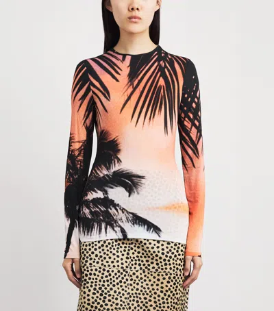 Rabanne Long-sleeve Thunderstorm T-shirt In Multi