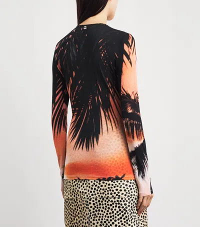 Rabanne Long-sleeve Thunderstorm T-shirt In Multi