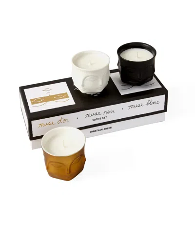 Jonathan Adler Muse 3-pc. Votive Candle Set In Multi