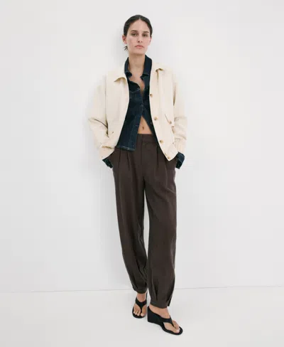 Mango Women's Pockets Oversized Jacket In Multi