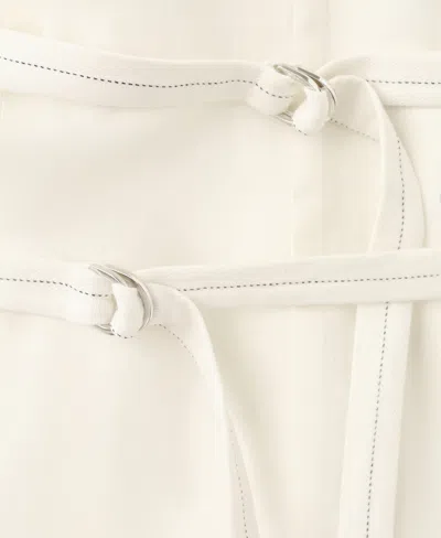 Mango Open Back Halter Top In Neutral