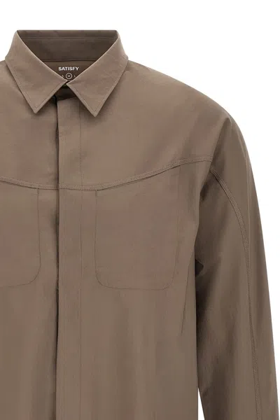 Satisfy Peaceshell River Technical Shirt In Brown