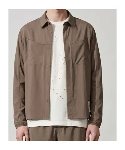 Satisfy Peaceshell River Technical Shirt In Brown