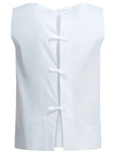 Herno Blouse With Bows In White