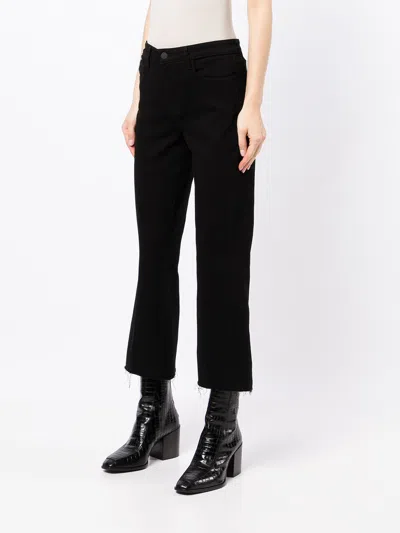 L'agence Black Flared Jeans In Black