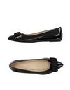 Hogan Ballet Flats In Black