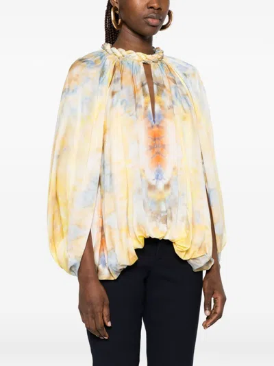 Zimmermann Alchemy Printed Blouse In Yellow