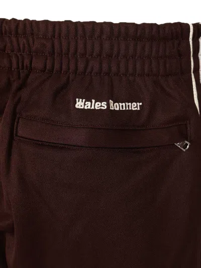 Adidas Originals Adidas X Wales Bonner Regular Fit Stripe Track Pants In Brown