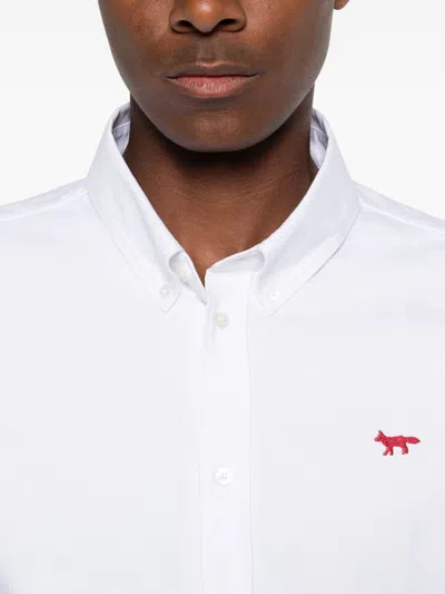 Maison Kitsuné Profile Fox Regular Shirt In White
