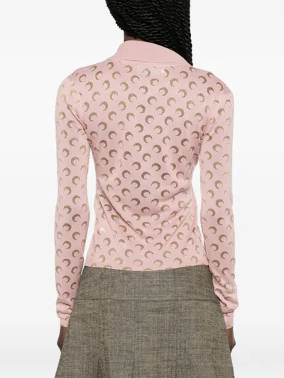 Marine Serre Moon Devore Shirt In Multi