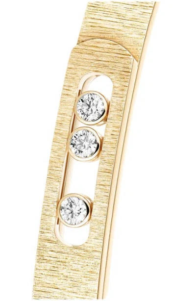 Messika Move Noa Ciselle Diamond Bangle Bracelet In Pattern