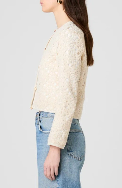 French Connection Geo Shell Texture Woven Slim Jacket In Neutral