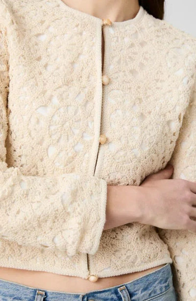 French Connection Geo Shell Texture Woven Slim Jacket In Neutral