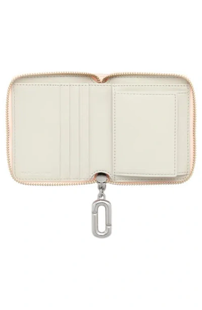 Marc Jacobs The Pop J-marc Compact Wallet In Pink