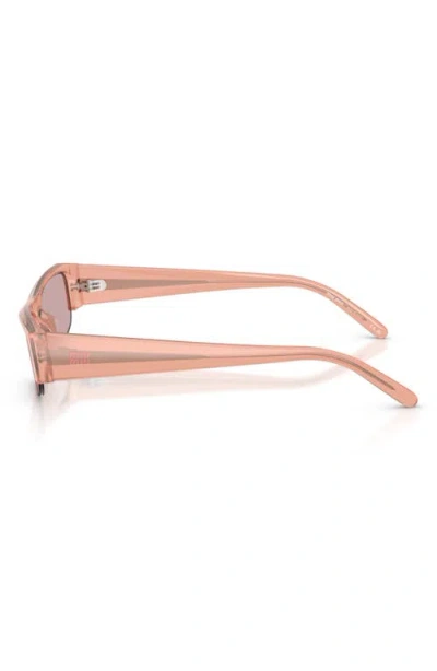 Miu Miu 54mm Rectangular Sunglasses In Pink