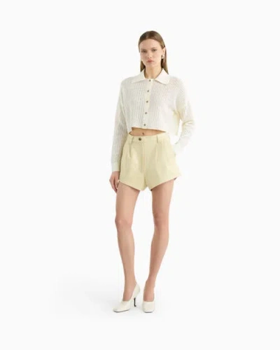 Dodiee Emma Leather Shorts In Multi