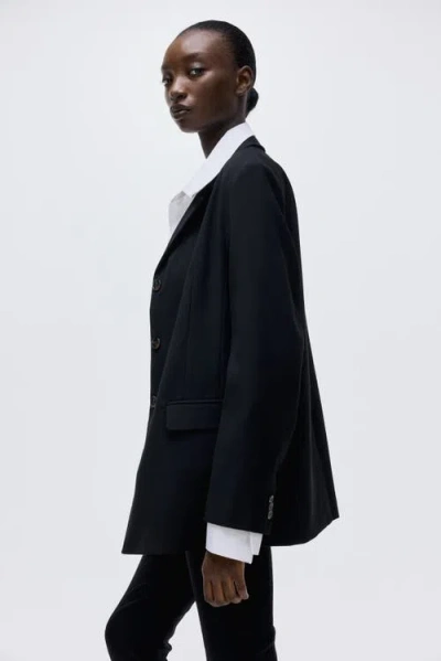 H&m Single-breasted Blazer In Black