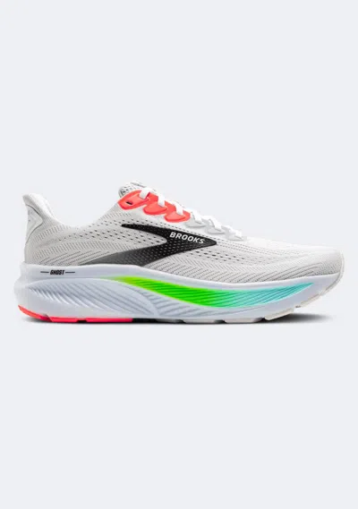 Brooks Ghost 17 Shoes White Pink Aw25 In Multi