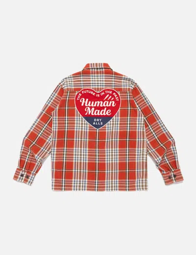 Human Made Check Shirt In Red