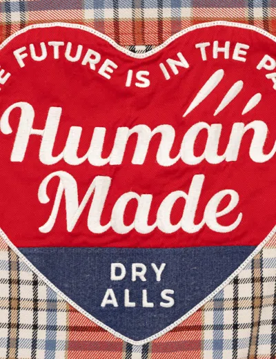 Human Made Check Shirt In Red