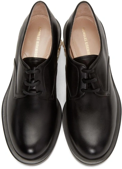 Shop Nicholas Kirkwood Black Casati Pearl Derbys