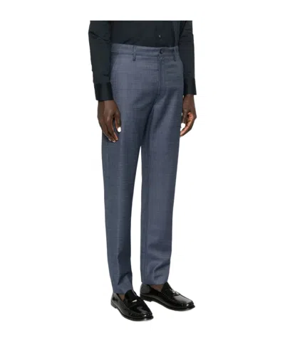 Canali Button Tailored Trousers In Gray