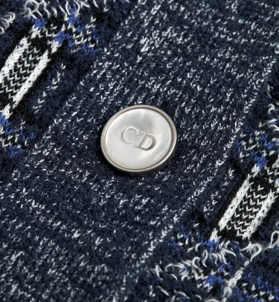 Dior Oversized Cardigan In Blue