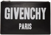 GIVENCHY Black Leather Logo Pouch