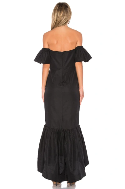 Shop Jill Jill Stuart Ruffle Off The Shoulder Maxi Dress In Black