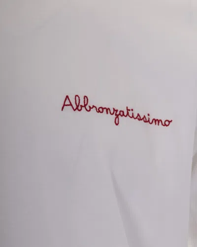 Mc2 Saint Barth T-shirt Abbronzatissimo In White