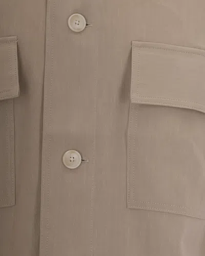 Hugo Boss Natural Regular Solid Shirt In Neutral