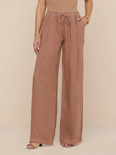 L'agence Connie Drawstring Trouser In Hazelnut In Brown