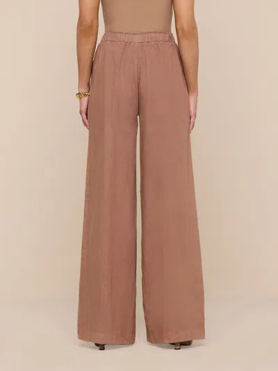L'agence Connie Drawstring Trouser In Hazelnut In Brown