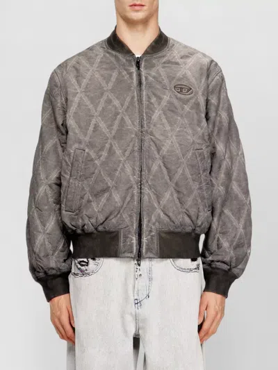 Diesel J-type-treat Diamond-quilted Cotton Blend Jacket In Multi