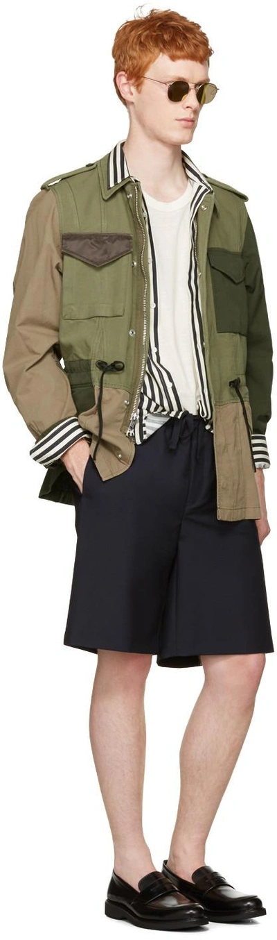 Shop 3.1 Phillip Lim / フィリップ リム Green Patchwork Field Jacket