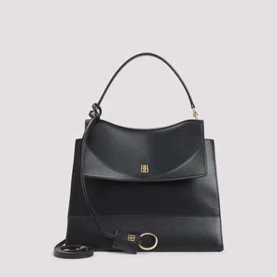Balenciaga Medium Nano Leather Shoulder Bag In Black