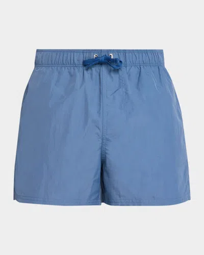 Givenchy Drawstring Swim Shorts In Blue
