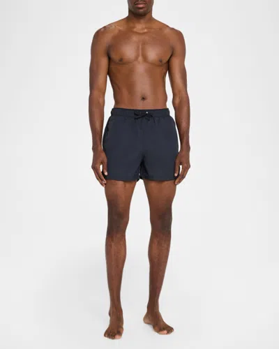 Givenchy Men & Apos;s Short-length Solid Nylon Swim Trunks In Black