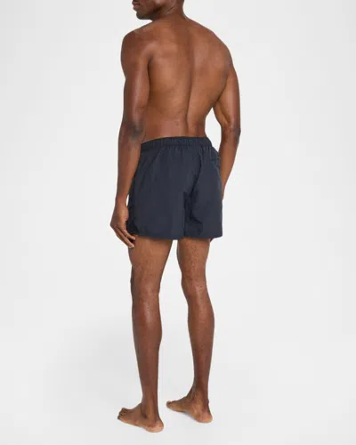 Givenchy Men & Apos;s Short-length Solid Nylon Swim Trunks In Black