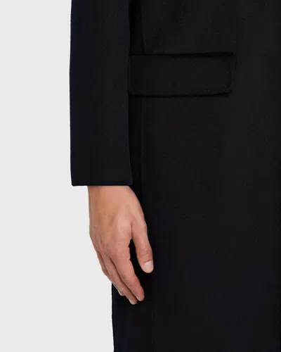 Frame Men & Apos;s Double-face Wool Overcoat In Blue