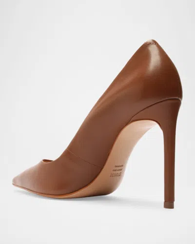 Schutz 100mm Lou Leather Pointed-toe Pumps In Multi