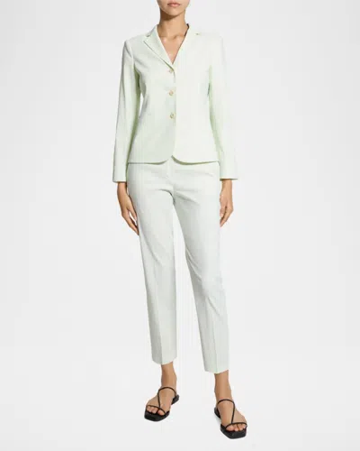 Theory Shrunken Single-breasted Blazer In Multi