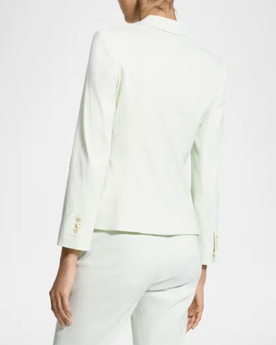 Theory Shrunken Single-breasted Blazer In Multi