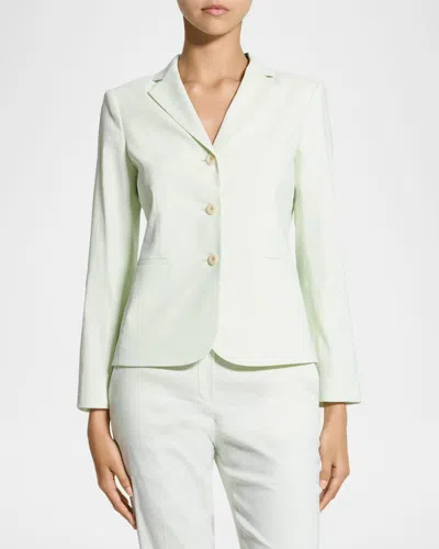 Theory Shrunken Single-breasted Blazer In Multi