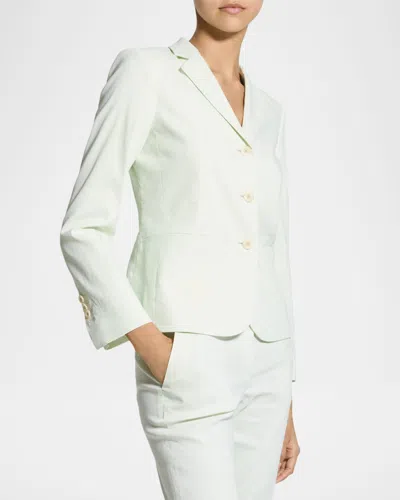 Theory Shrunken Single-breasted Blazer In Multi