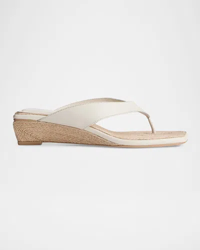 Rag & Bone Jo Thong Wedge Sandal In White