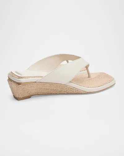 Rag & Bone Jo Thong Wedge Sandal In White
